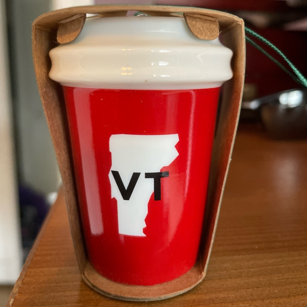 Ceramic Starbucks Ornament - VERMONT (2016 series)